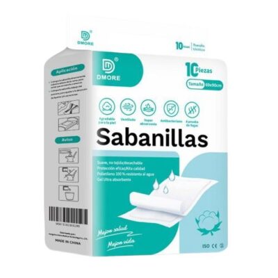 Sabanillas Desechables DMORE 90x60 (10 unidades) (1 bolsa)
